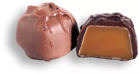 milk or dark chocolate vanilla caramels